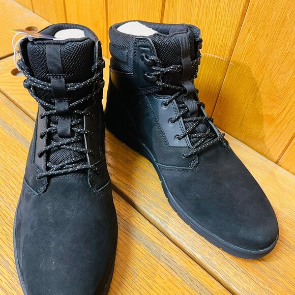 TIMBERLAND MEN'S GRAYDON MID LIGHTWEIGHT SNEAKER CHUKKA BOOT BLACK NUBUCK A1ZRR - Picture 5 of 12